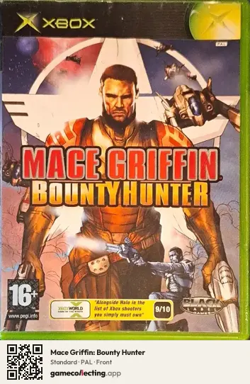 Mace Griffin: Bounty Hunter Xbox, PAL box front