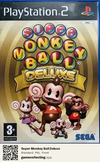 Super Monkey Ball Deluxe PlayStation 2, PAL box front