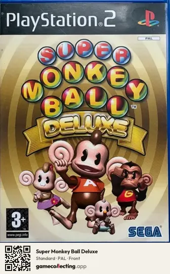 Super Monkey Ball Deluxe PlayStation 2, PAL box front