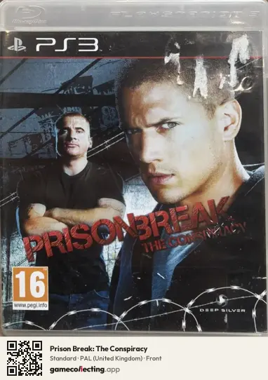 Prison Break: The Conspiracy PlayStation 3, United Kingdom box front