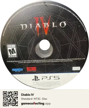Diablo IV PlayStation 5, NTSC disc