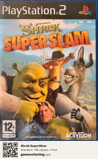 Shrek SuperSlam PlayStation 2, Spain box front