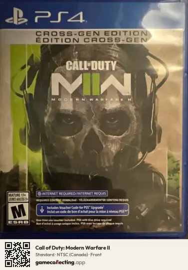 Call of Duty: Modern Warfare II PlayStation 4, Canada box front