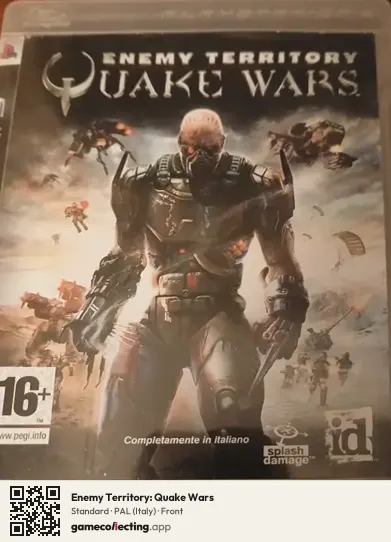 Enemy Territory: Quake Wars PlayStation 3, Italy box front