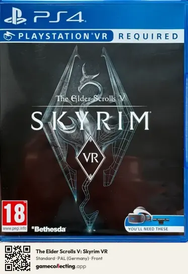 The Elder Scrolls V: Skyrim VR PlayStation 4, Germany box front