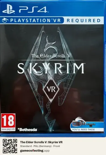 The Elder Scrolls V: Skyrim VR PlayStation 4, Germany box front