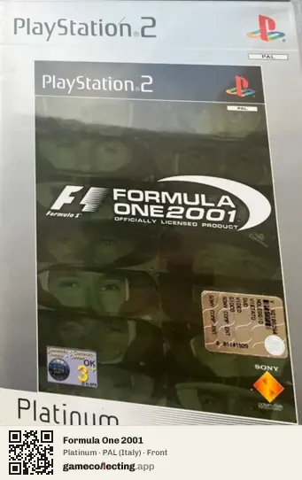 Formula One 2001 PlayStation 2, Italy box front
