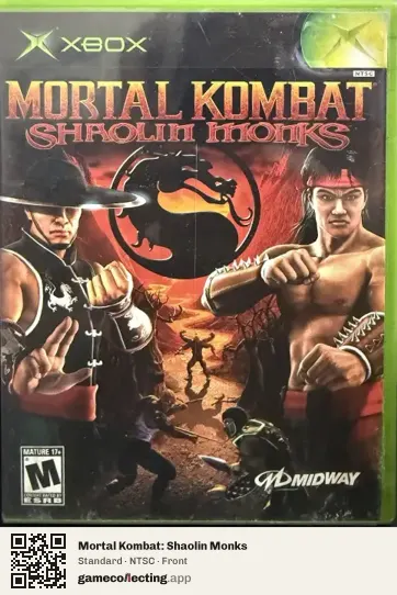 Mortal Kombat: Shaolin Monks Xbox, NTSC box front