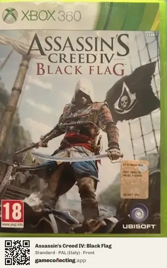 Assassin's Creed IV: Black Flag Xbox 360, Italy box front