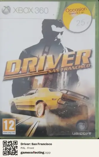 Driver: San Francisco Xbox 360, PAL box front