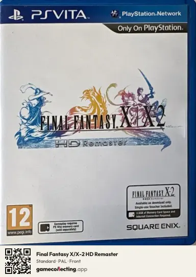 Final Fantasy X/X-2 HD Remaster PlayStation Vita, PAL box front
