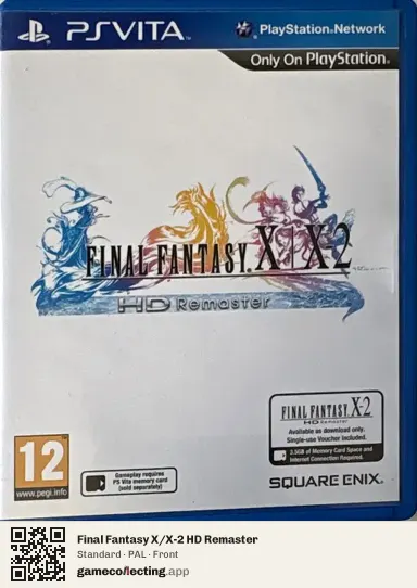 Final Fantasy X/X-2 HD Remaster PlayStation Vita, PAL box front