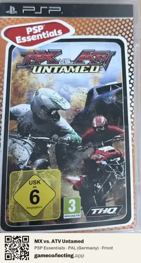 MX vs. ATV Untamed PlayStation Portable, Germany box front