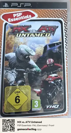MX vs. ATV Untamed PlayStation Portable, Germany box front