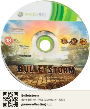 Bulletstorm Xbox 360, PAL disc