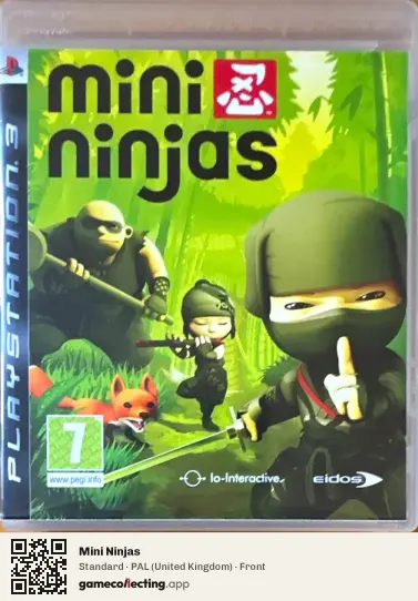 Mini Ninjas PlayStation 3, United Kingdom box front