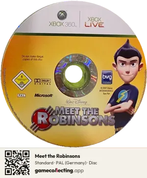 Meet the Robinsons Xbox 360, PAL disc