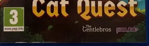 Cat Quest, the PEGI square on its front