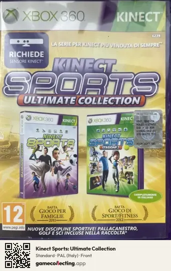 Kinect Sports: Ultimate Collection Xbox 360, Italy box front