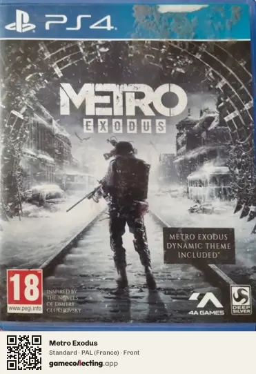 Metro Exodus PlayStation 4, France box front