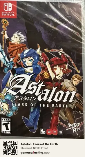 Astalon: Tears of the Earth Nintendo Switch, NTSC box front