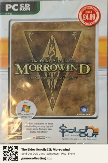 The Elder Scrolls III: Morrowind Computer, PAL box front