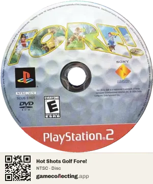 Hot Shots Golf Fore! PlayStation 2, NTSC disc