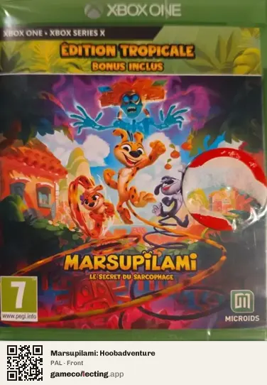 Marsupilami: Hoobadventure Xbox One, PAL box front