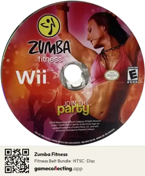 Zumba Fitness Nintendo Wii, NTSC disc