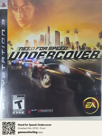 Need for Speed: Undercover PlayStation 3, NTSC box front