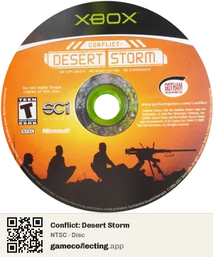 Conflict: Desert Storm Xbox, NTSC disc