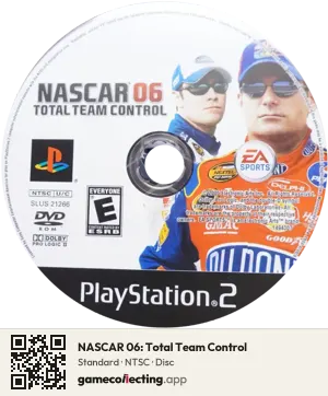 NASCAR 06: Total Team Control PlayStation 2, NTSC disc