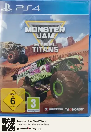 Monster Jam Steel Titans PlayStation 4, Germany box front