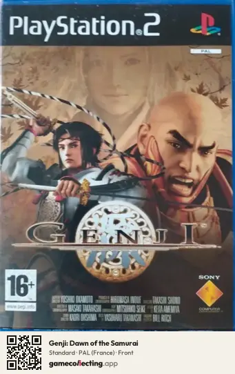 Genji: Dawn of the Samurai PlayStation 2, France box front