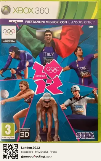 London 2012 Xbox 360, Italy box front