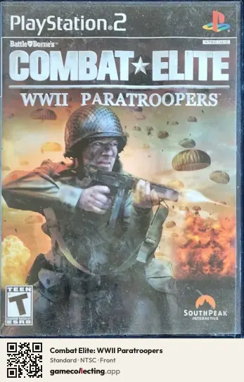 Combat Elite: WWII Paratroopers PlayStation 2, NTSC box front