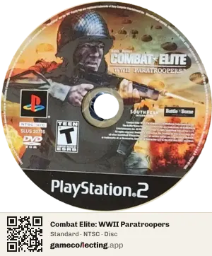 Combat Elite: WWII Paratroopers PlayStation 2, NTSC disc