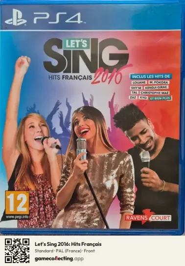 Let's Sing 2016: Hits Français PlayStation 4, France box front