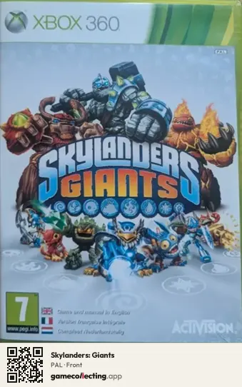 Skylanders: Giants Xbox 360, PAL box front