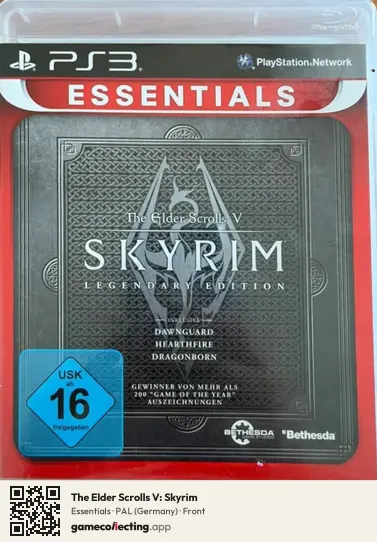The Elder Scrolls V: Skyrim PlayStation 3, Germany box front