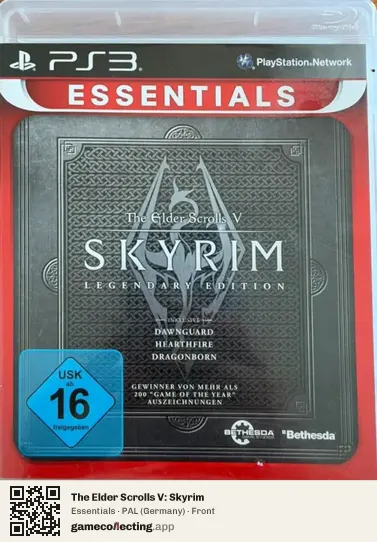 The Elder Scrolls V: Skyrim PlayStation 3, Germany box front