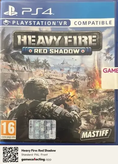 Heavy Fire: Red Shadow PlayStation 4, PAL box front
