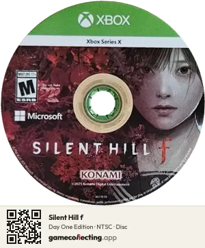 Silent Hill f Xbox Series X, NTSC disc