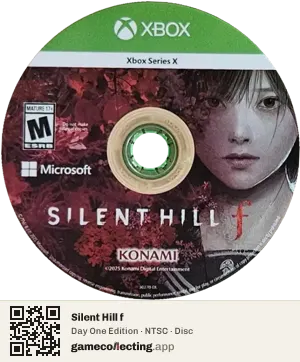 Silent Hill f Xbox Series X, NTSC disc