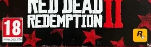 Red Dead Redemption 2, the PEGI square on its front
