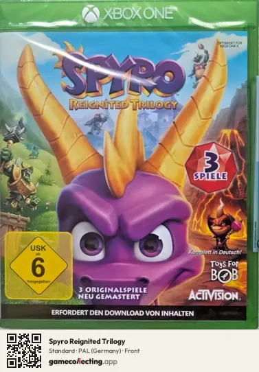 Spyro Reignited Trilogy Xbox One, Germany box front