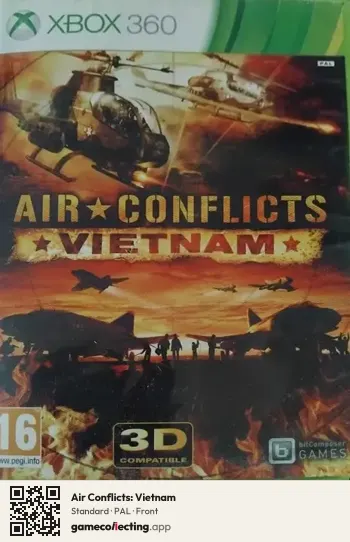 Air Conflicts: Vietnam Xbox 360, PAL box front
