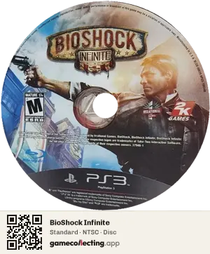 BioShock Infinite PlayStation 3, NTSC disc