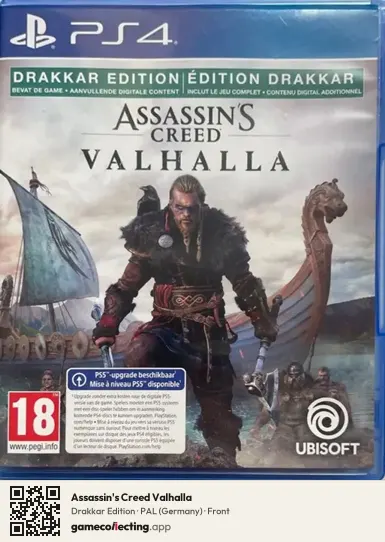 Assassin's Creed Valhalla PlayStation 4, Germany box front