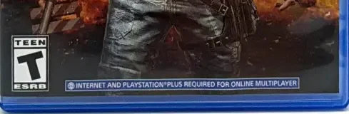 PlayerUnknown's Battlegrounds, the ESRB box on its front